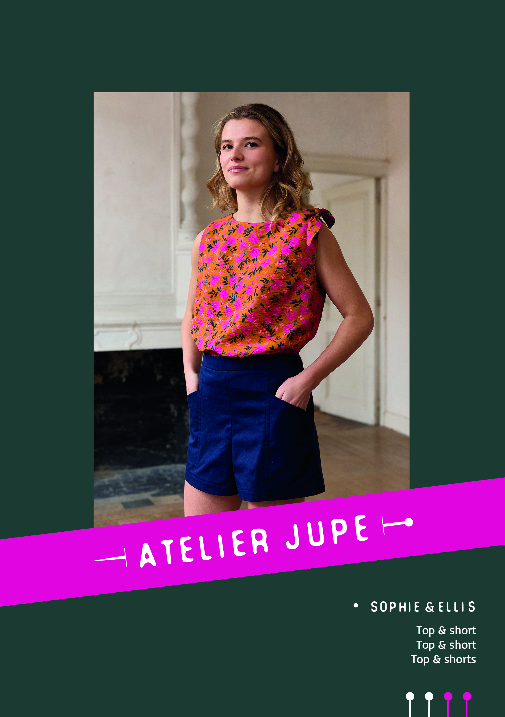 Patroon top Sophie & short Ellis - Atelier Jupe
